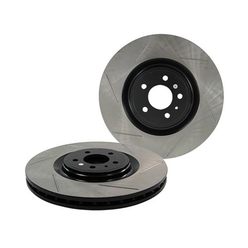 2013-2014 Mustang Front Brake Rotors - Slotted GT500
