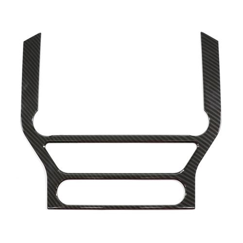 RT-TCZ Door Speaker Ring Trim Cover Frame Sticker Interior Decoration Accessories for Ford Mustang 2015-2021 Carbon Fiber Grain 2PCS 