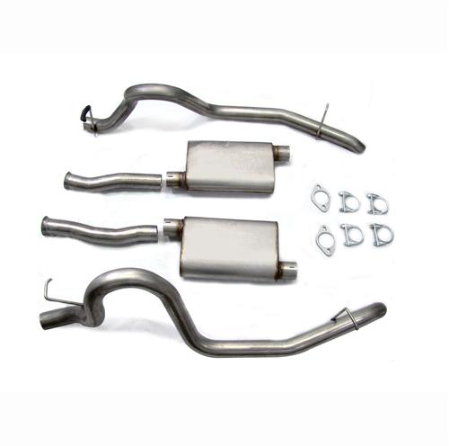 1987-93 Mustang Pypes 2.5" Cat Back Exhaust System Stainless Steel GT 5.0