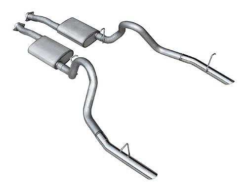 1986-97 Mustang Pypes 2.5" Cat Back Exhaust System Stainless Steel LX
