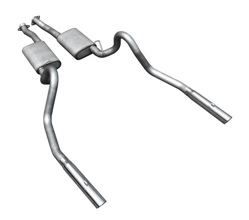 1986-97 Mustang Pypes 2.5" Cat Back Exhaust w/ 3" Tips Stainless Steel