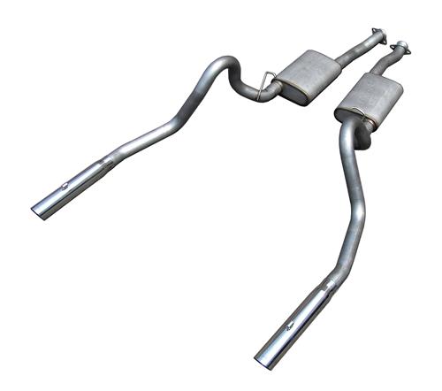 1998-04 Mustang Pypes 2.5" Cat Back Exhaust System Stainless Steel 4.6