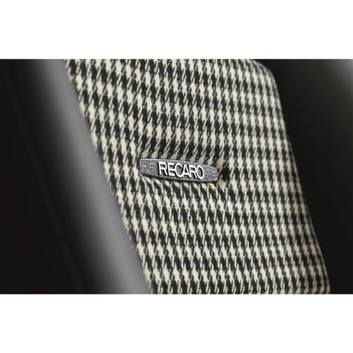 Recaro Classic LX Seat  - Black Leather/Houndstooth Insert