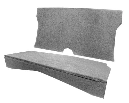 1979-93 Mustang Rear Seat Delete Gray Coupe