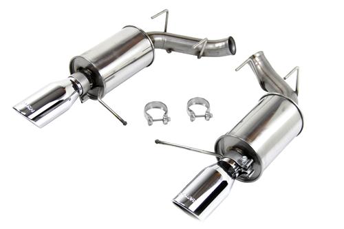 Speed Daddy Axle-Back Exhaust System – Ford Mustang 3.7L V6 2011-2014, 4" Stainless Tips, Aluminized