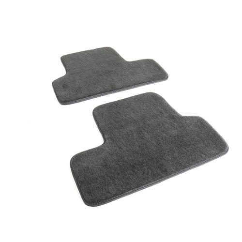 Roush Mustang Floor Mats Black w/ Gray Embroidery (1114) 421118