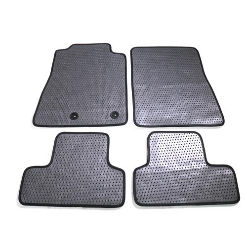 Roush Mustang Floor Mats Black W Gray Embroidery 11 14 421118