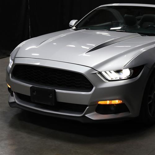 2015-2022 Mustang Shelby GT350/GT500 Spec-D Headlight Kit w/ Switchback Sequential LED Turn - Smoked