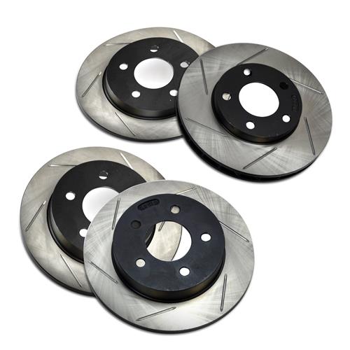 For Mustang Cobra Pair of Front Left /& Right Slotted Brake Disc Rotors StopTech