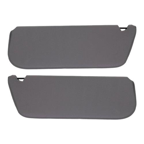 1992-1996 Bronco Acme Sun Visors without Strap & Mirror - Gray