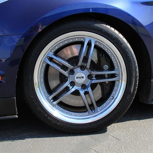 SVE Mustang Series 2 Wheel & Lug Nut Kit 20x8.5 Gun Metal w/ Machined