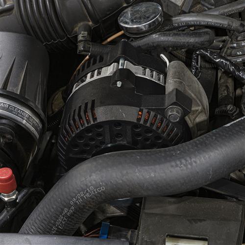 Mustang 200 Amp Alternator & Power Wire Upgrade Kit Black 9495