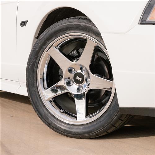 1994-04 Mustang SVE 03 Cobra Wheel & Drag Nitto Tire Kit - 17x9/10.5  - Deep Dish - Chrome