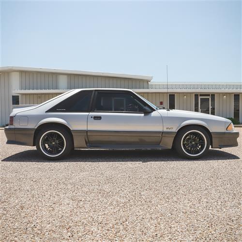 1979-93 Mustang SVE 4 Lug Anniversary Wheel & Sumitomo Tire Kit  - 17x9/10 - Black W/ Machined Lip