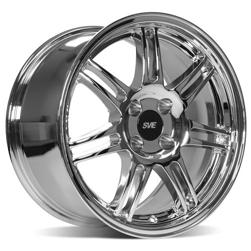 1979-93 Mustang SVE 4 Lug Anniversary Wheel & Nitto Tire Kit  - 17x9 - Chrome