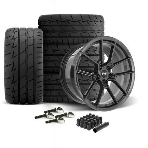 SVE Mustang DHP1 Forged Wheel & Firestone Tire Kit - 19x10/11