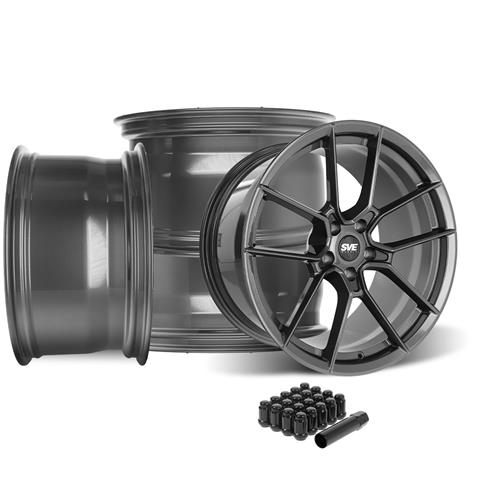 SVE Mustang DHP1 Forged Wheel Kit - 19x10/11 - Graphite (05-14)