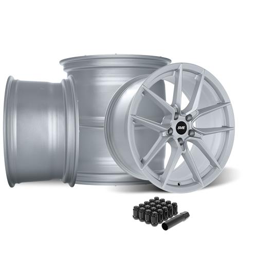 SVE Mustang DHP1 Wheel Kit - 19x10 - Matte Silver (05-14)