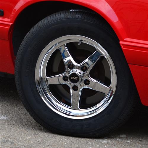 1994-14 Mustang SVE Drag "Classic" Wheel Center Cap  - Dark Stainless 