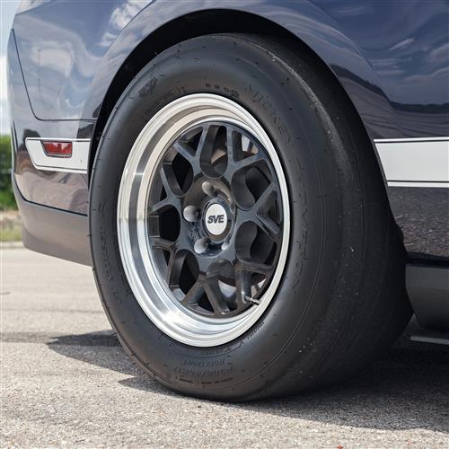 Mustang SVE Drag Comp Wheel Kit - 17x4.5/17x10 - Gloss Black | 05-14 by SVE  Wheels ®