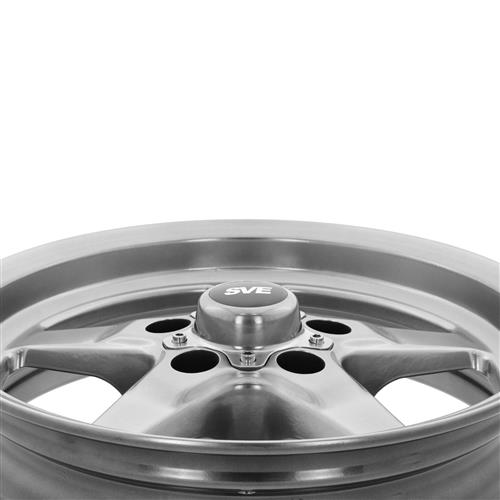 1994-10 Mustang SVE Drag "Classic" Wheel - 15x3.75  - Dark Stainless