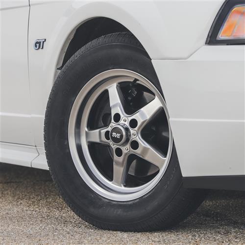 1994-10 Mustang SVE Drag "Classic" Wheel - 15x3.75  - Dark Stainless