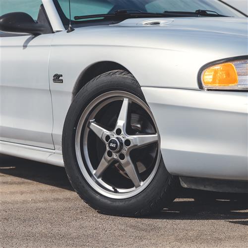 1994-14 Mustang SVE Drag "Classic" Wheel - 17x4.5  - Dark Stainless