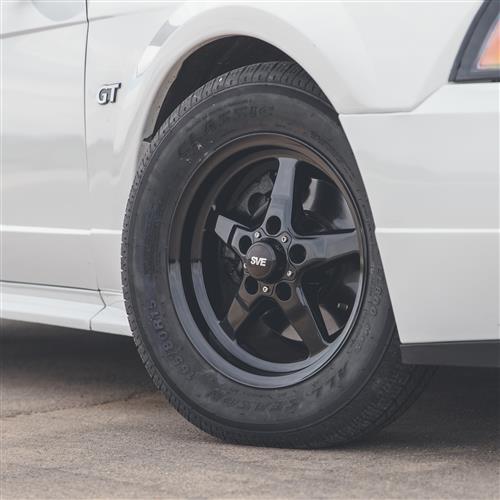 1994-04 Mustang SVE Drag "Classic" Wheel Kit - 15x3.75 / 15x10  - Gloss Black