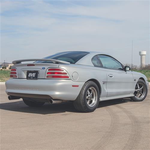 1994-04 Mustang SVE Drag "Classic" Wheel Kit - 17x4.5 / 15x10  - Dark Stainless