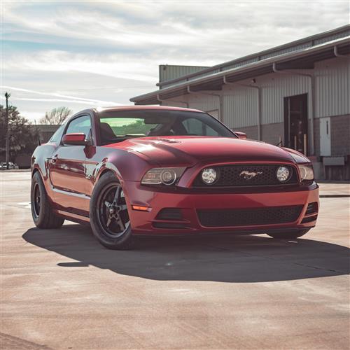 2005-14 Mustang SVE Drag "Classic" Wheel Kit - 17x4.5 / 15x10  - Gloss Black