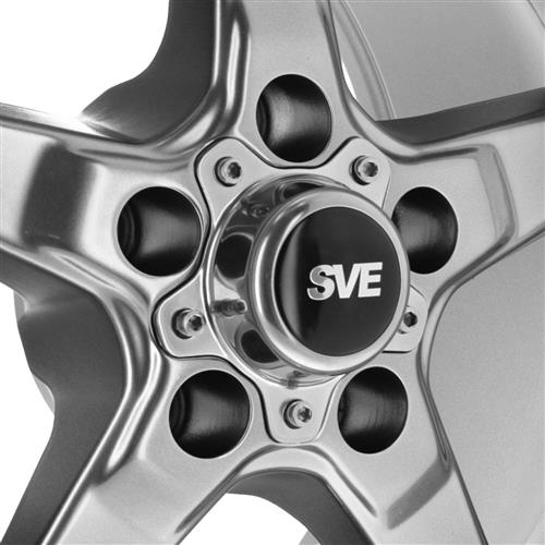 2005-10 Mustang SVE Drag "Classic" Wheel & Tire Kit  - 15x3.75 /10 - Dark Stainless 