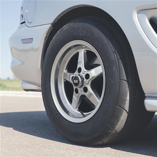 1994-04 Mustang SVE Drag "Classic" Wheel & Tire Kit  - 15x3.75 /10  - Dark Stainless 