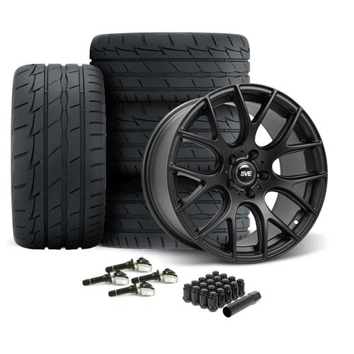 2024 Mustang SVE Drift Wheel & Firestone Tire Kit - 19x9.5 - Flat Black