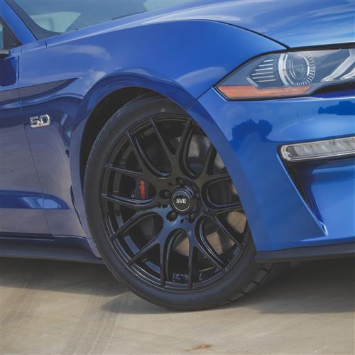 2015-2023 Mustang SVE Drift Wheel & Firestone Tire Kit - 19x9.5 - Gloss Black