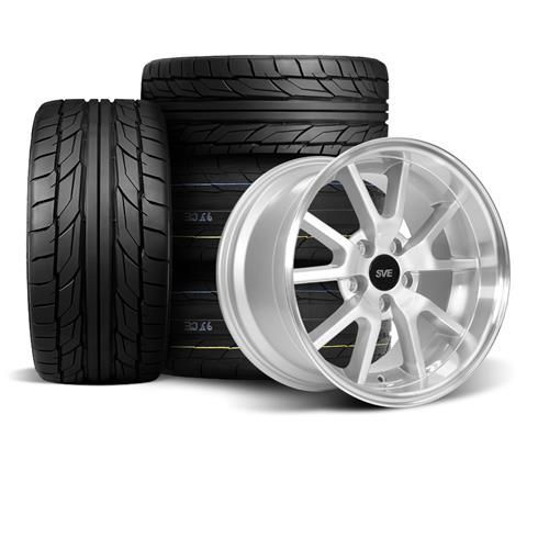 SVE Mustang FR500 Wheel & Drag Radial Nitto Tire Kit - 17x9/10.5