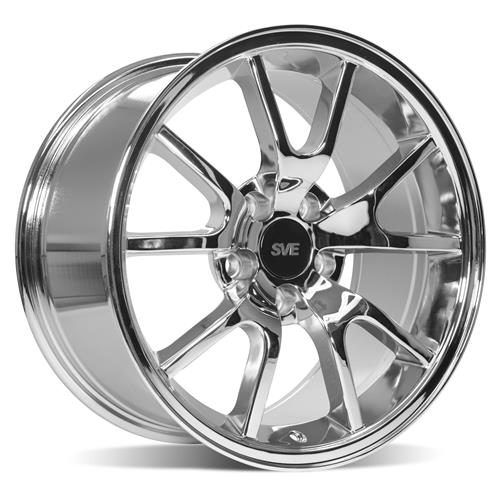 1994-04 Mustang SVE FR500 Wheel & M/T Tire Kit  - 17x9/10.5 - Chrome