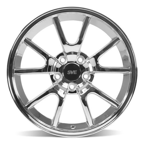 1994-04 Mustang SVE FR500 Wheel & M/T Tire Kit  - 17x9/10.5 - Chrome