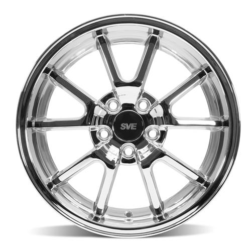 1994-04 Mustang SVE FR500 Wheel & M/T Tire Kit  - 17x9/10.5 - Chrome