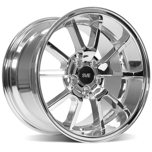 1994-04 Mustang SVE FR500 Wheel & M/T Tire Kit  - 17x9/10.5 - Chrome