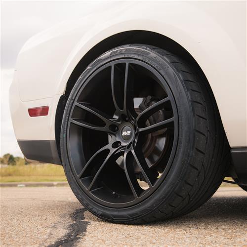 SVE Mustang GT7 Wheel & Tire Kit 19x10/11 Satin Black NT05 Tires