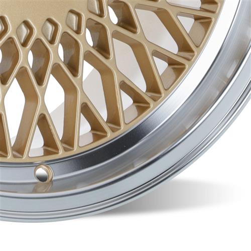 SVE Fox Body Mesh Wheel Classic Gold 17x8 5 Lug 7993 Mustang