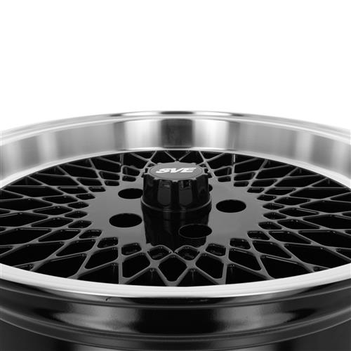 SVE Fox Body 5 Lug Mesh Wheel - Gloss Black - 17x9 | 79-93 Mustang