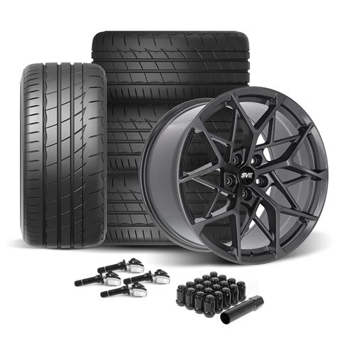 SVE Mustang MHP1 Wheel & Firestone Tire Kit - 19x10/11 - Gloss