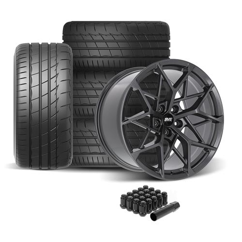 SVE MHP1 Wheel & Firestone Tire Kit - 19x10 - Graphite (05-14)
