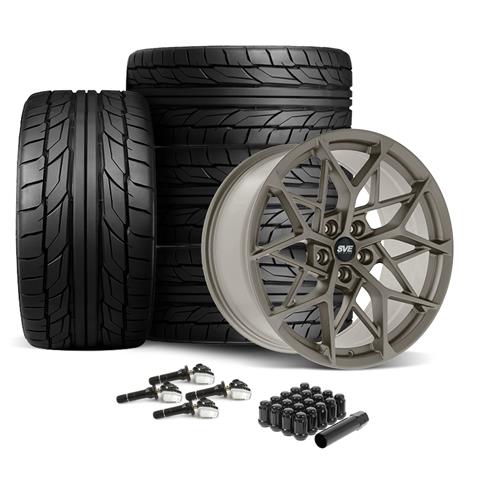SVE Mustang MHP1 Wheel & Nitto Tire Kit 19x10/11 - Satin Bronz (15-23)