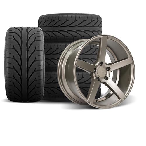 SVE Mustang NVX Wheel & Kenda Tire Kit - 18x9/10 - Bronze (94-04)