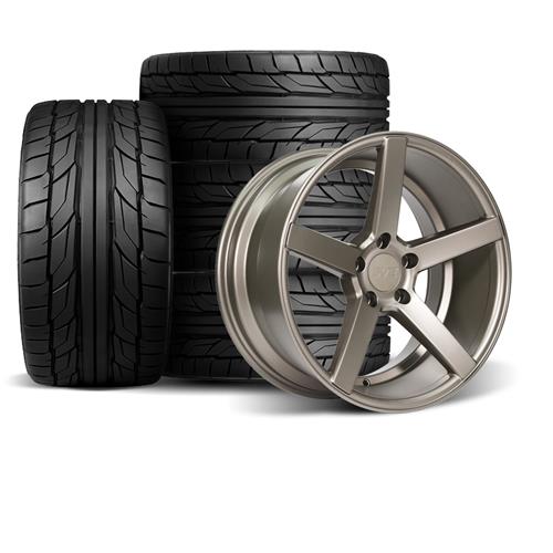 SVE Mustang NVX Wheel & Nitto Tire Kit - 18x9/10 - Bronze (94-04)