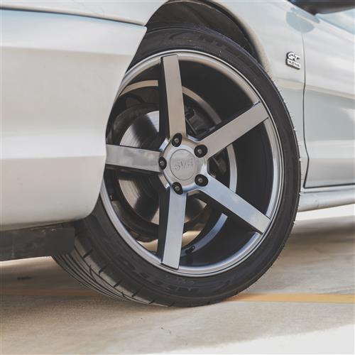 1994-04 Mustang SVE NVX Wheel & Sumitomo Tire Kit - 18x9/10 - Gloss Graphite