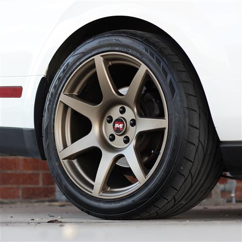 2005-2014 Mustang SVE R350 Wheel & Firestone Tire Kit - 19x10 - Satin Bronze
