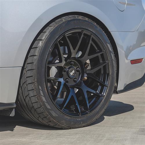 2015-23 Mustang SVE R357 Wheel & Nitto NT05 Tire Kit - 19x10/11 - Gloss Black